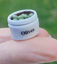 Load image into Gallery viewer, Green Olives in Small Crock with Label

