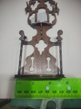 Load image into Gallery viewer, Ornate Wooden Hall Tree w/ Faux Marble Accent Vintage
