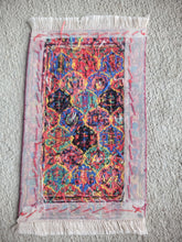 Load image into Gallery viewer, Dollhouse Miniature ~ Petit Point Hamadan Oriental Multicolored Rug - Ursula Sauerberg
