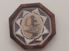 Load image into Gallery viewer, ¾&quot; Sailor&#39;s Valentine - Lighthouse Drawing – by Pam Friend
