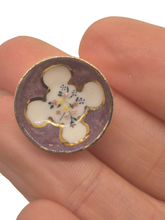 Load image into Gallery viewer, Ron Benson – Purple Porcelain Round Bowl w/ Handpainted Florals

