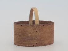 Load image into Gallery viewer, Al Chandronnait – Oval Wooden Basket with Handle
