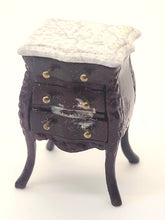 Load image into Gallery viewer, Dollhouse Miniature ~ 1:24 Scale, Bespaq Side Table with Faux Marble Top
