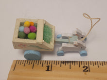 Load image into Gallery viewer, Easter Bunny Cart with Vibrant Colored Eggs
