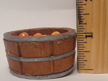 Load image into Gallery viewer, Wooden Bucket with Bobbing for Apples - Red
