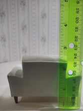 Load image into Gallery viewer, Bespaq 3 Piece White Leather Sofa Set with Two Chairs Couch Living Room Pre Owned Art Deco Modern
