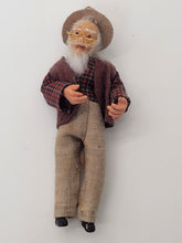 Load image into Gallery viewer, Grandpa Doll wearing Hat and Glasses
