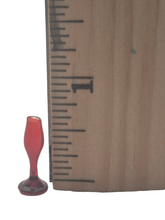 Load image into Gallery viewer, Red Glass Decanter with Stopper and 2 Champagne Flutes 3pc Set
