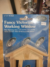 Load image into Gallery viewer, Dollhouse Miniature ~ 1:12 Scale, Fancy Victorian Working Window - Classics By Handley
