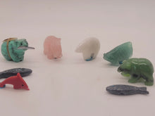 Load image into Gallery viewer, Dollhouse Miniature ~ 1:12 Scale, 8pc Set of Carved Stone Animals

