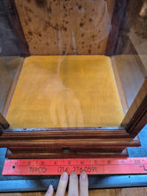 Load image into Gallery viewer, Tall Wooden Doll Case w/ Pull-out Jewelry Box
