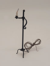 Load image into Gallery viewer, Dollhouse Miniature ~ Black Candle Holder Lamp
