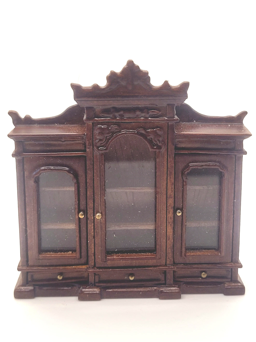Dollhouse Miniature ~ 1:24 Scale, JBM Brown China Cabinet