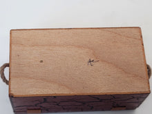 Load image into Gallery viewer, Dollhouse Miniature ~ Red Crackle Pattern with Leather Latch by Al Chandronnait
