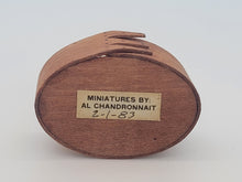 Load image into Gallery viewer, Al Chandronnait – Oval Wooden Basket with Handle
