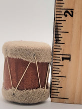 Load image into Gallery viewer, Dollhouse Miniature ~ 1:12 Scale, Wood and Fabric Drum
