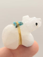 Load image into Gallery viewer, Dollhouse Miniature ~ 1:12 Scale, Bear Zuni Carving with Turquoise on Top
