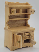 Load image into Gallery viewer, Dollhouse Miniature ~ ½&quot; Scale, Concord Miniatures Oak Kitchen Cabinet
