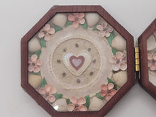 Load image into Gallery viewer, 1½&quot; Sailor&#39;s Valentine - &quot;Thee I Love&quot; with Hearts, Flowers, and Shells – by Pam Friend
