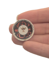 Load image into Gallery viewer, Elizabeth Chambers ‐ Handmade Pottery Plate Handpainted Royal Design

