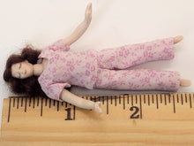Load image into Gallery viewer, Handmade Female Doll in Pink Pajamas
