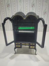 Load image into Gallery viewer, Black Detail-Painted Hutch with Shelves by Bespaq
