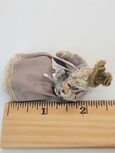 Load image into Gallery viewer, Handmade Victorian Doll Sitting with Book &amp; Cat
