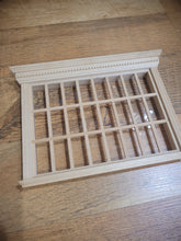 Load image into Gallery viewer, Dollhouse Miniature ~ 1:12 Scale, Wooden 24-Panel Bay Window
