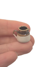 Load image into Gallery viewer, James Clark – Handmade Pottery Milk Pitcher Brown and Beige
