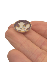 Load image into Gallery viewer, Ron Benson – Purple Porcelain Round Bowl w/ Handpainted Florals

