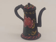Load image into Gallery viewer, Painted Toile Coffee Pot - by Mary G. O&#39;Brien 1980
