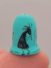 Load image into Gallery viewer, Dollhouse Miniature ~ 1:12 Scale, Tribally Painted Bell-Shaped Art Piece
