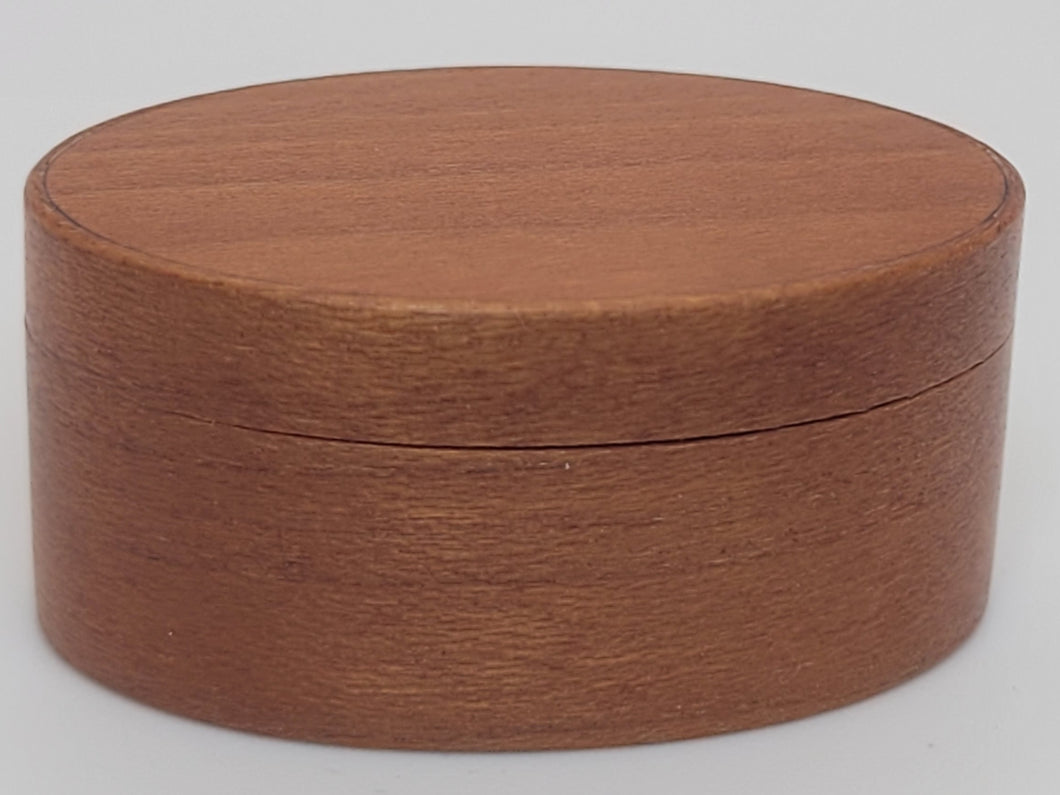 Al Chandronnait – Oval Tan Shaker Box with Removable Lid