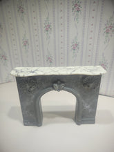 Load image into Gallery viewer, Faux Marble Fireplace Mantle - Signed Back
