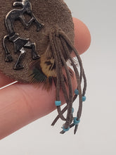 Load image into Gallery viewer, Dollhouse Miniature ~ 1:12 Scale, Leather Wall-Hanging Native American Art Piece
