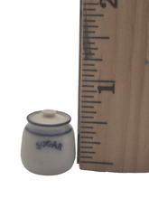 Load image into Gallery viewer, James Clark – Handmade Jar Labeled 'Sugar' *HAS CHIP*

