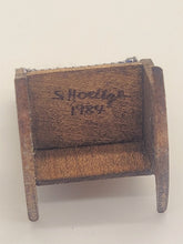 Load image into Gallery viewer, Dollhouse Miniature ~ 1:24 Scale, Vintage Rocking Chair with Cushion - Signed S. Hoeltge

