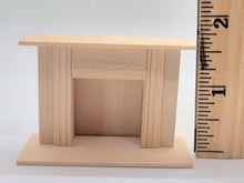 Load image into Gallery viewer, Dollhouse Miniature ~ 1:24 Scale, Un-Painted Wooden Mantle
