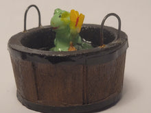 Load image into Gallery viewer, Frog with Butterfly and Snail in Bucket
