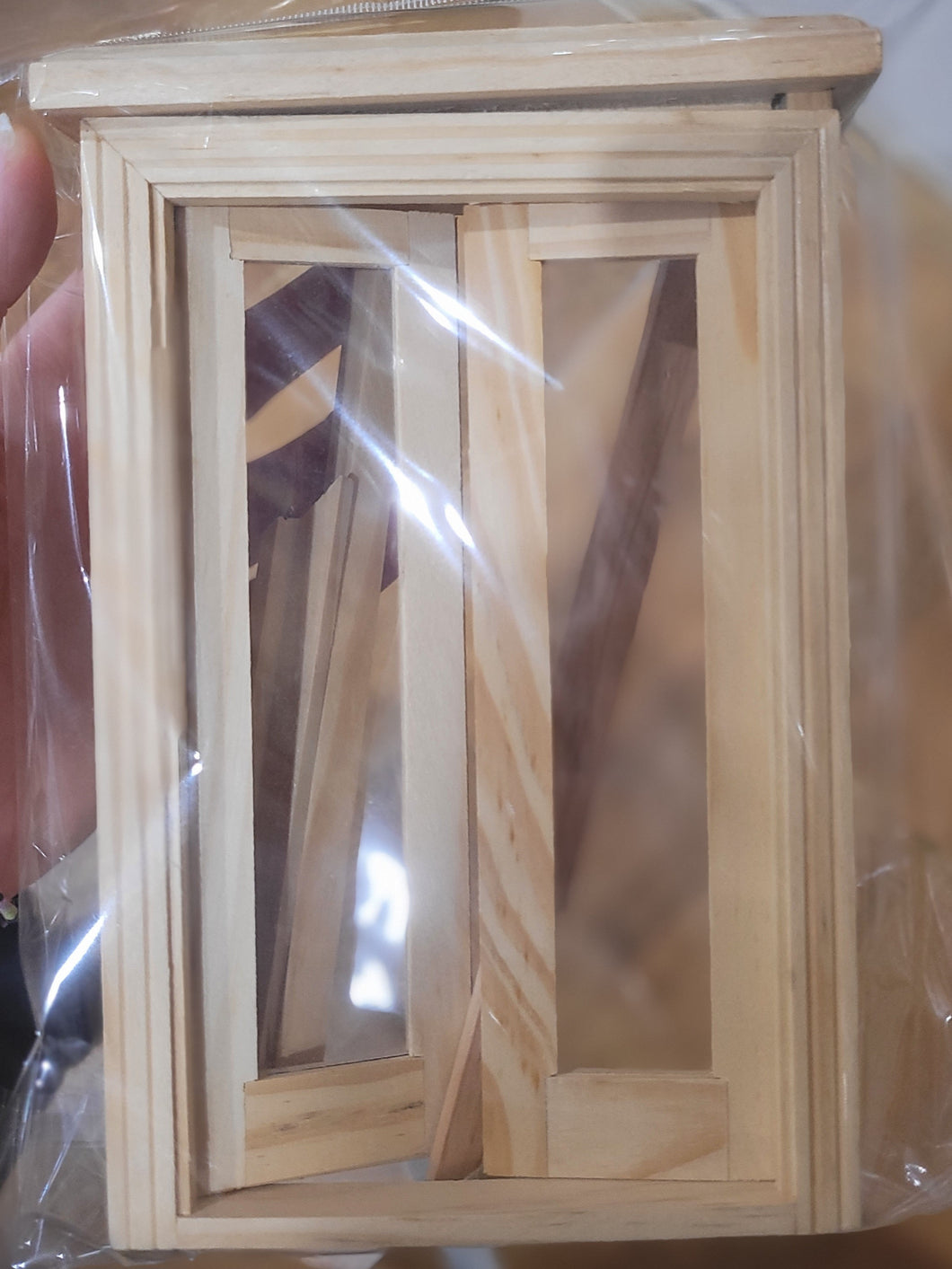 Dollhouse Miniature ~ French Double Door with Dormer