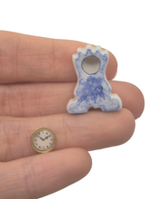 Load image into Gallery viewer, Ginger – Blue and White Porcelain Clock *Needs Repaired*
