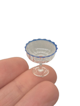 Load image into Gallery viewer, Glass Craft – Large Margarita Glass with Blue Wavy Rim

