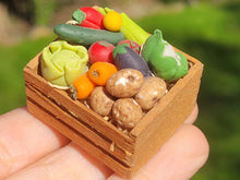 Load image into Gallery viewer, Handmade Veggies in Wooden Crate
