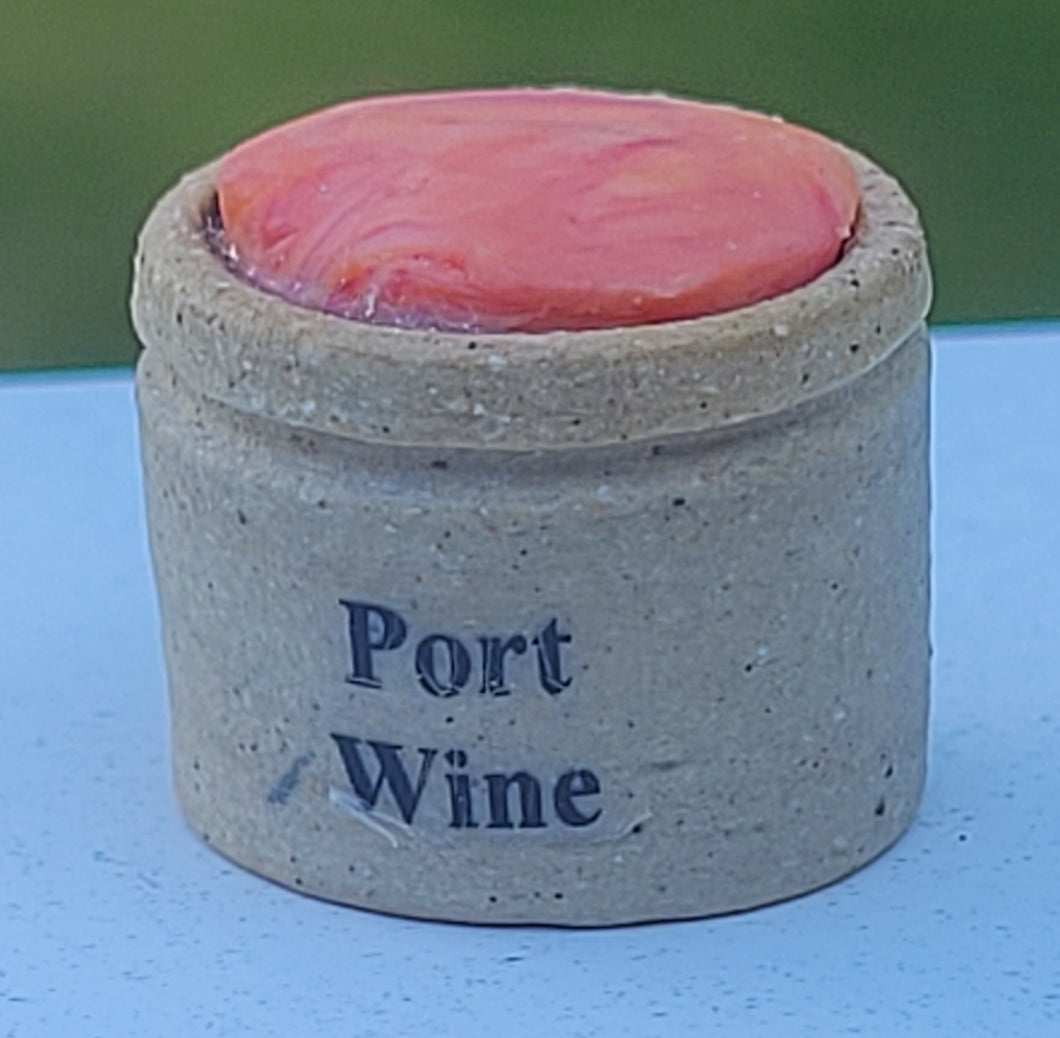 Port Wine Cheese in Crock with Label