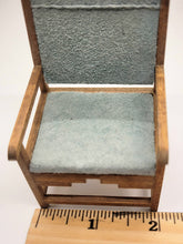 Load image into Gallery viewer, Dollhouse Miniature ~ 1:12 Scale, 3pc Living Room Set Including Sofa, Chair, and Leather Drum Table
