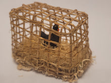 Load image into Gallery viewer, Black Hen in Bamboo Crate

