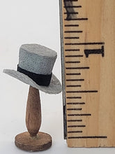 Load image into Gallery viewer, Handmade Gentlemen&#39;s Hat on Wooden Stand
