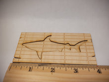 Load image into Gallery viewer, Wooden Sign Shark Design
