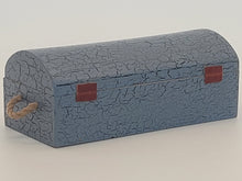 Load image into Gallery viewer, Al Chandronnait – Blue Chest with Rope Handles and Leather Latch
