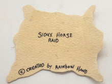 Load image into Gallery viewer, Dollhouse Miniature ~ 1:12 Scale, Sioux Horse Raid Rug - By Rainbow Hand
